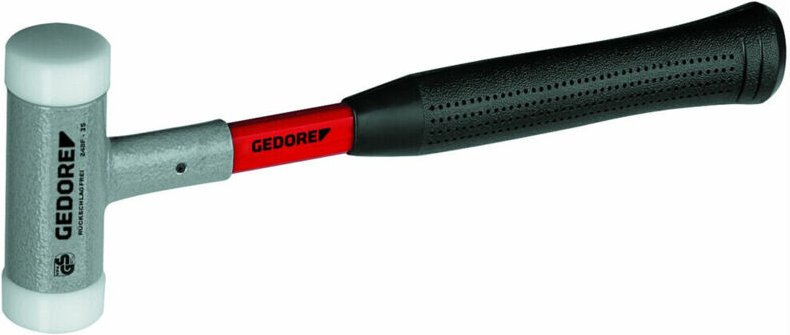 Gedore - Rückschlagfreier Schonhammer ø 45 mm, mit Fiberglasstiel