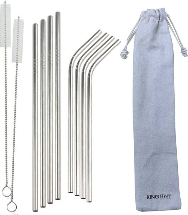 KINGHOFF METALL-TRINKHALME 8 Stk. + KOFFER KH-1357