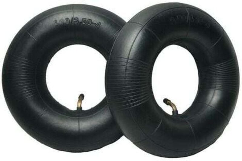 2 Stück 4.10/3.50-4 Innenschlauch mit Ventilschaft für Schubkarre, Rasenmäher, Kinderwagen, Generator, Gartenwagen