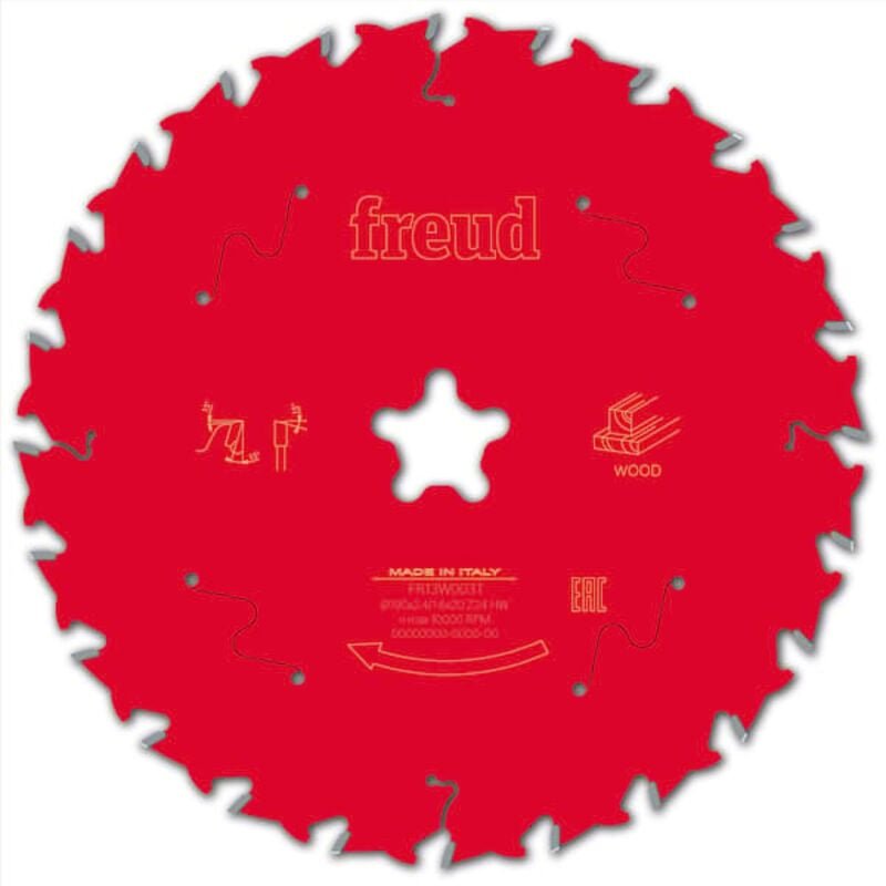 Sägeblatt für Handkreissäge Freud 190 2,4/1,6 Fastfix Z24 ba 15° - F03FS09769 -FR13W003T