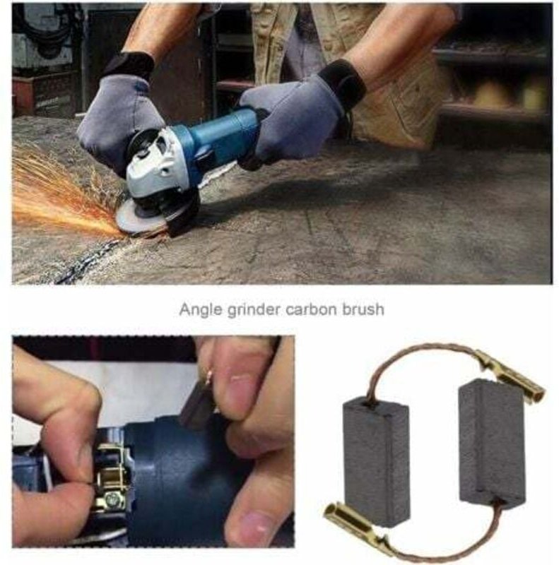 20 Stück Kohlebürsten für Winkelschleifer, kompatibel mit Bosch, Ersatzteil, Reparatur, Elektrowerkzeug, Ersatzteil, 15 ...