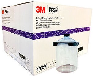 3M 26026 KIT Einmaligtrinkgläser PPS 2,0 650 ml