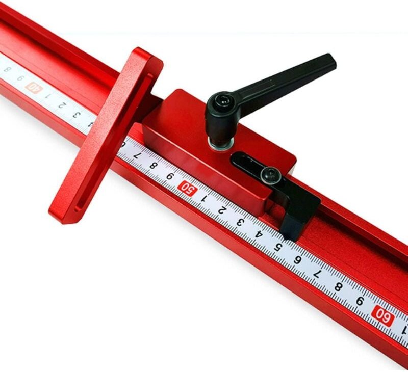 Schienenanschlag Typ 45, Aluminium-Gleitpositionierer für 30 mm T-Nut-T-Schiene – DIY-Zimmereischiene