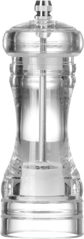 Pfeffermühle aus Acryl, transparent, Durchm. 50 x 140 mm – Hendi 469644