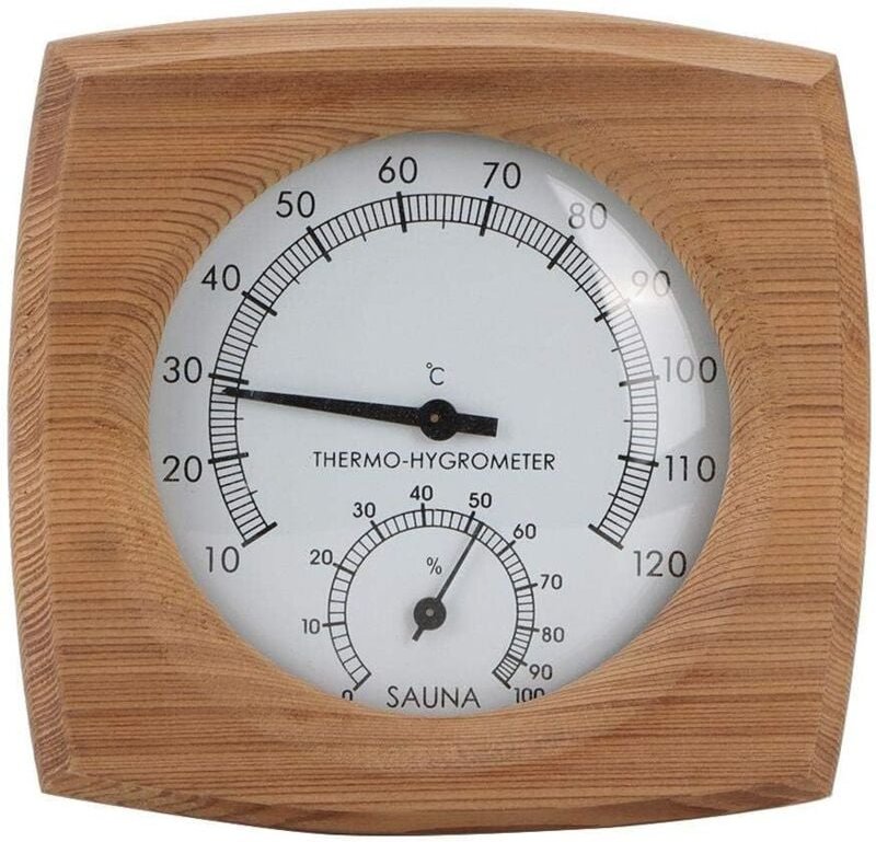 2-In-1Sauna Temperatur Zedernholz Thermometer Hygrometer Thermo-Hygrometer Sauna Zubehör