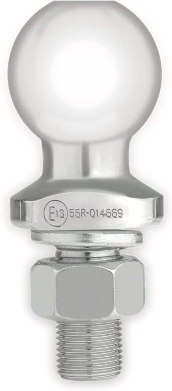 LAS Kupplungskugel bis 2000 kg mit M22 Gewinde mit Mutter und Federring Kupplungskugel