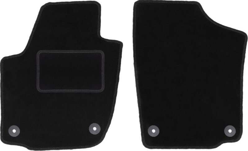 Vordere Matten schwarz für: Skoda Rapid Liftback, Limousine, Spaceback, Kombi (2013-2019)