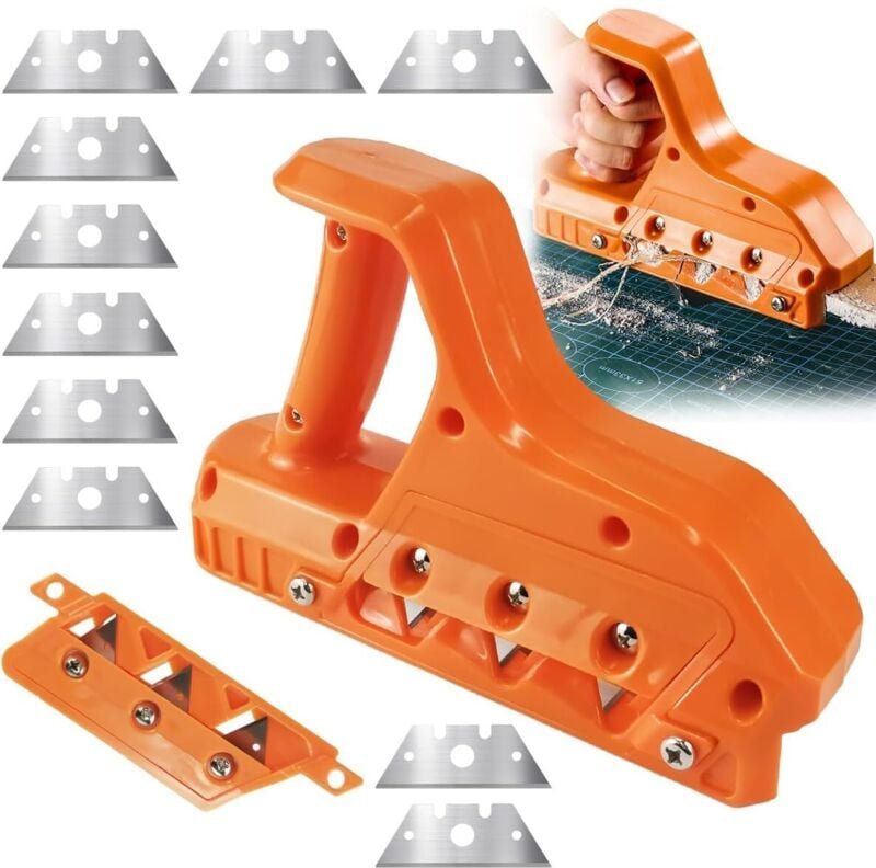 Placo-Hobel, Placo-Schneider, Gipskarton-Hobelwerkzeug, Placo-Hobel, 45°- und 60°-Kantenschneider, Handhobel-Schneidwerk...