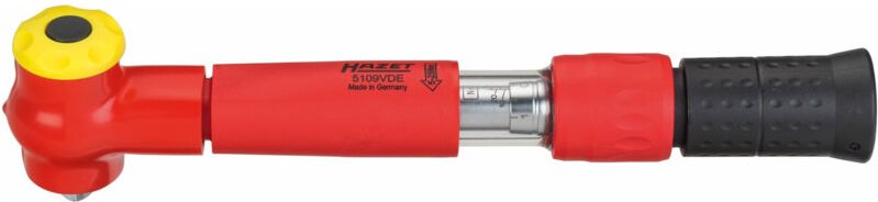 Vde Drehmoment-Schlüssel, 5 - 25 Nm 5109VDE Nm min-max: 5 - 25 Nm Toleranz: 4% Vierkant massiv 10 mm (3/8 Zoll) - Hazet