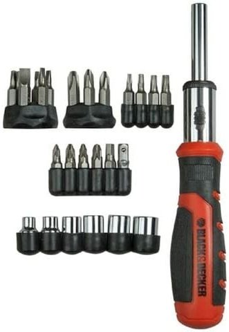 Black&decker - S.of. Multi-Bit-Satz mit Ratsche 29-tlg. bdht0-62130 black+decker