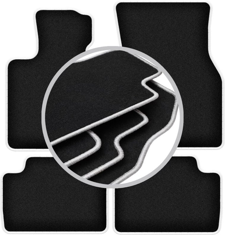 CARLUX-SILVER Autofußmatten für: Mini Cooper F55 5 Türen (2014-)
