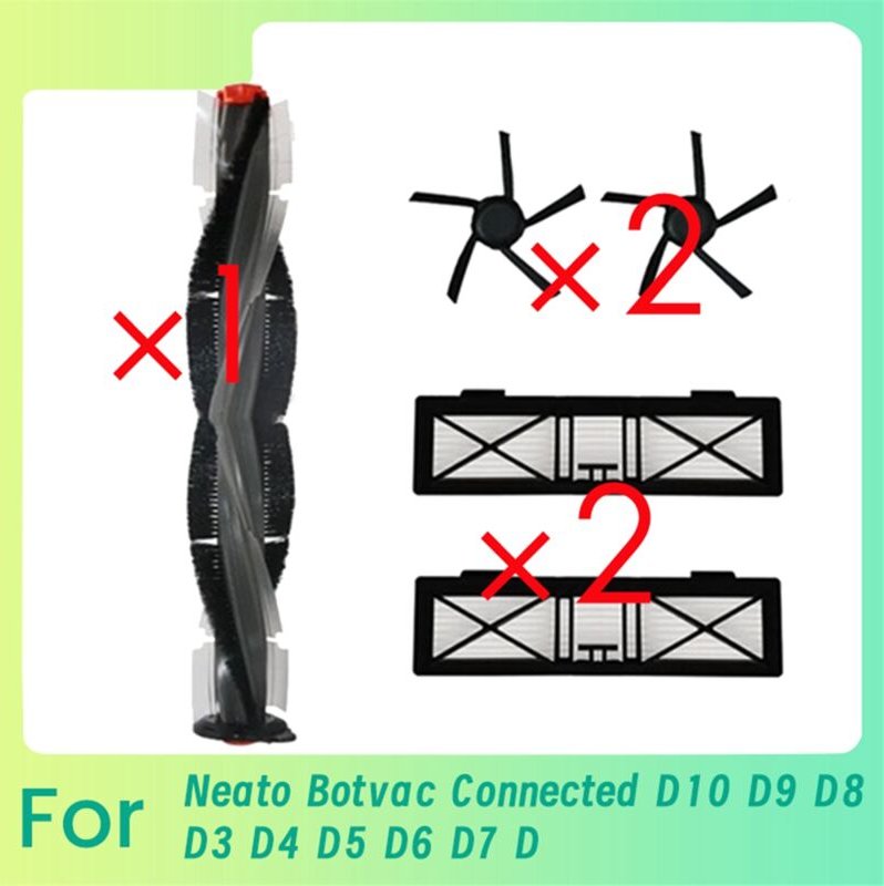 5 Stück für Connected D10 D9 Hauptseitenbürste Ultrafilter