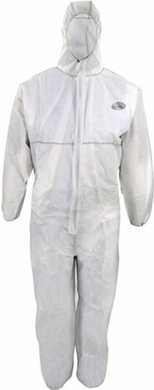 Schutzoverall Größe l weiß PSA-Kategorie iii