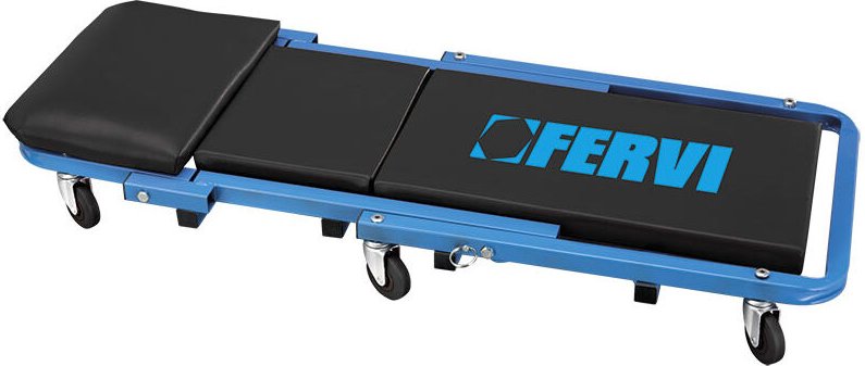 Rolliege rollsitz 2 in 1 werkstattrollbrett rollbrett Fervi 0645/SS