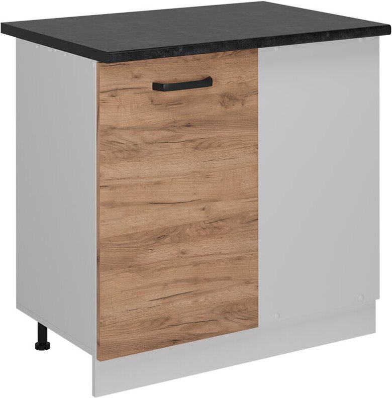 Vicco - Eckunterschrank R-Line, Goldkraft Eiche, 86 cm ap Anthrazit