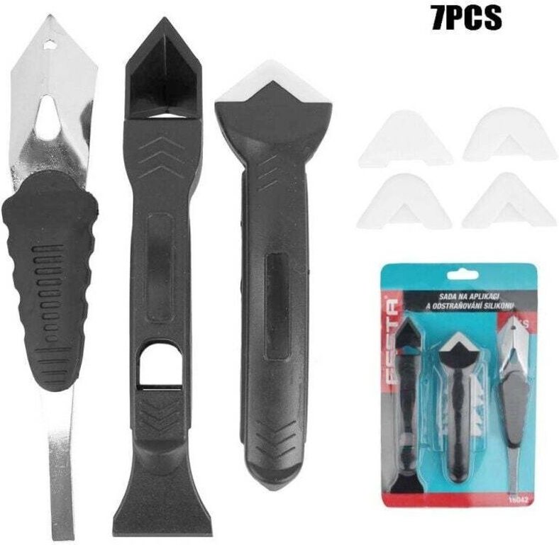 Ymyny - UlisemProfessionelles Werkzeug zum Abdichten von Fugen – Komplettes Silikon-Nivellier- und Reparaturset, inkl. K...