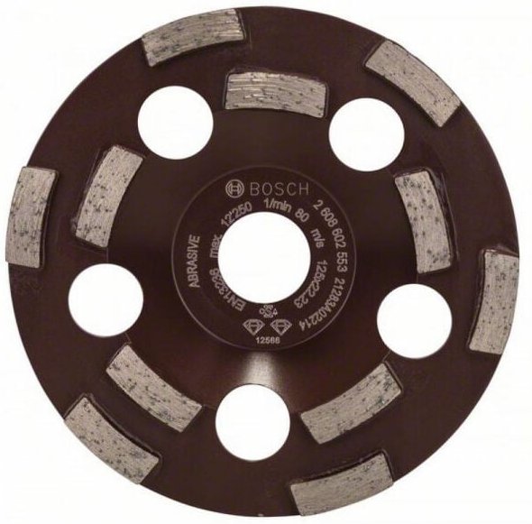Professional Diamanttopfscheibe Expert für Abrasive, 50 g/mm, 125 x 22,23 x 4,5 mm, 2608602553 - Bosch