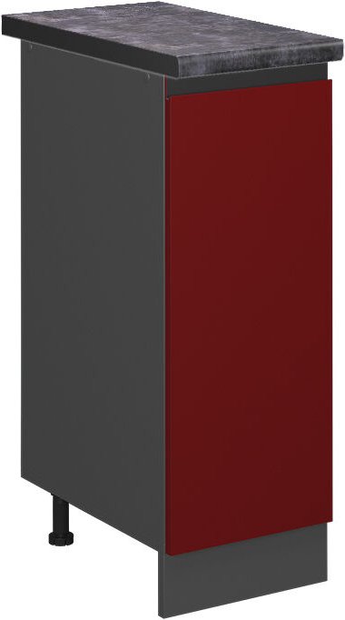 Vicco - Apothekerschrank R-Line, Rot, 30 cm , ap Anthrazit