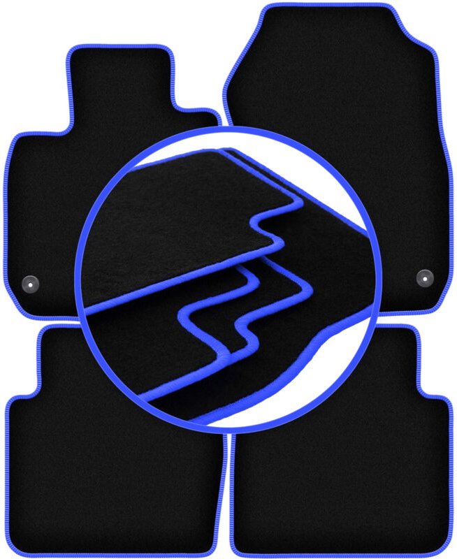 CARLUX-BLUE Autofußmatten für: Honda CR-V V SUV (2018-)