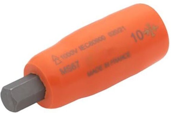 Thumbnail - Schraubendreher-Bit 1/2'' isoliert 1000V, 6-Kant, Länge 48 mm, 6 mm