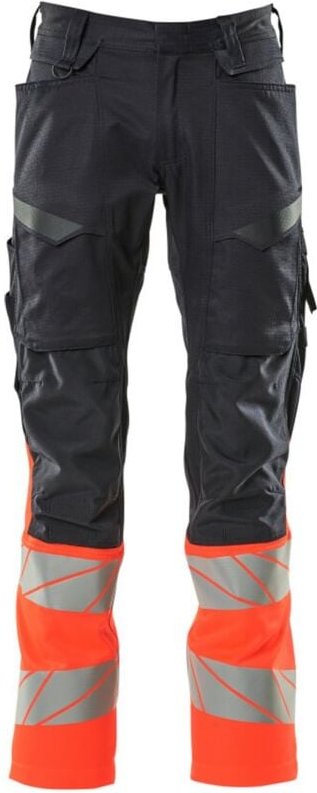 Mascot Accelerate Safe Hose mit Knietaschen 19679-236-10222 Gr. 82C48 schwarzblau/hi-vis rot