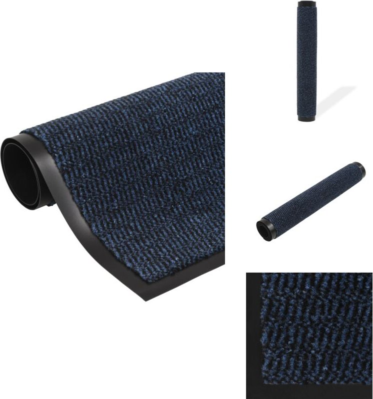 Vidaxl - Schmutzfangmatte Rechteckig Getuftet 120x180 cm Blau - Schmutzfangmatte - Eingangsmatte - Türmatte - Treppenmat...