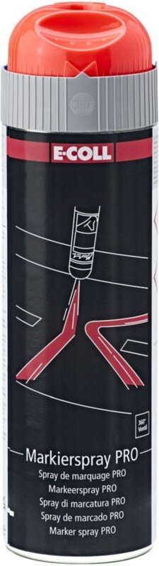 E-coll - pro Markierspray floureszierend rot, 500 ml Spraydose