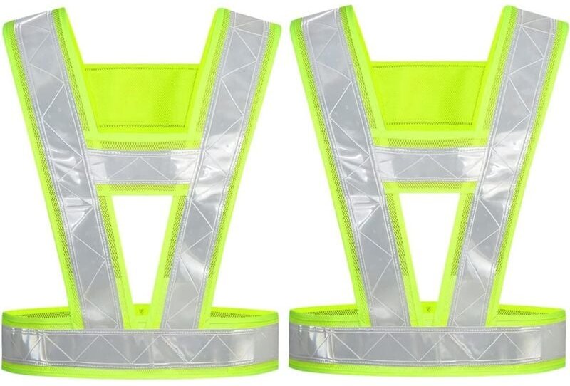 Fluoreszierende Sicherheitsweste2, reflektierende Sicherheitsweste, fluoreszierende Weste, Warnweste, 360 Grad hohe Sich...