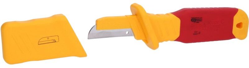 Thumbnail - Kstools - Kabelmesser mit Schutzisolierung und gerader Klinge, 200mm