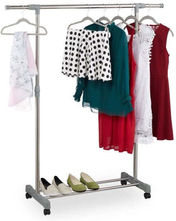 Adjustable clothes rack wheels