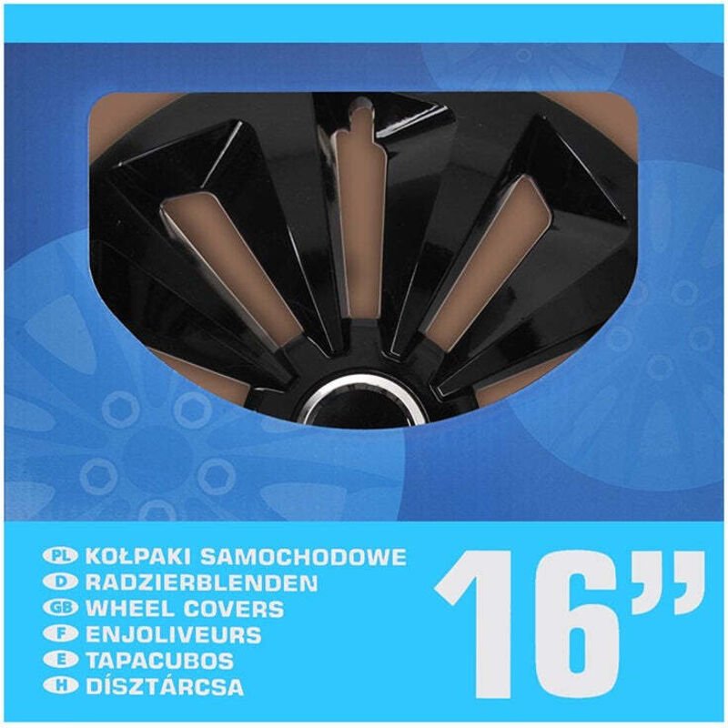 Radzierblenden Fox 4 Stk. Schwarz 16' Proplus