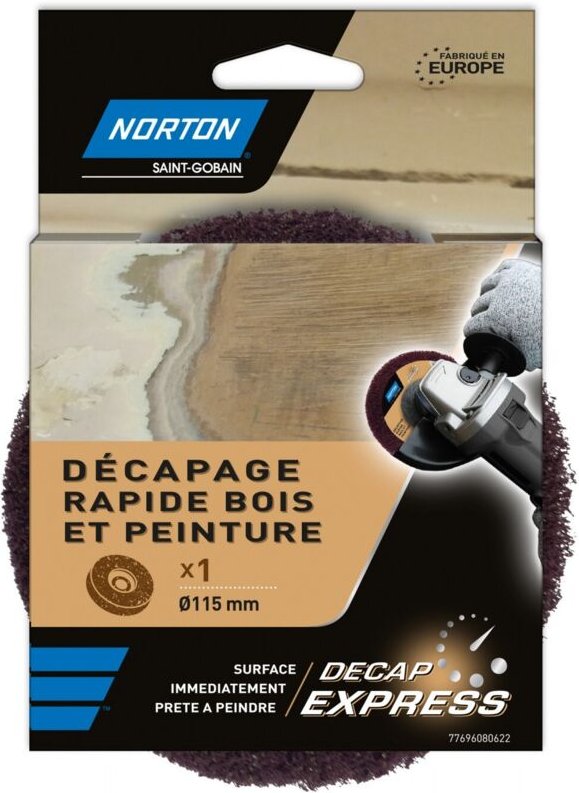 NORTON Express-Stripping-Scheibe, 115 mm, Holz und Lack Norton