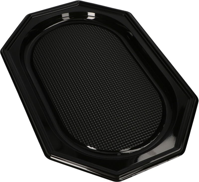 Catering-Tabletts, R-PET, 45,5 cm x 30,2 cm x 2,2, schwarz, "SP-45-B" 10 Stk., Papstar Polska