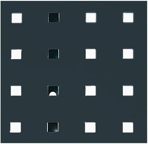 Lochplatte B457xL1485mm anthrazitgrau, ral 7016