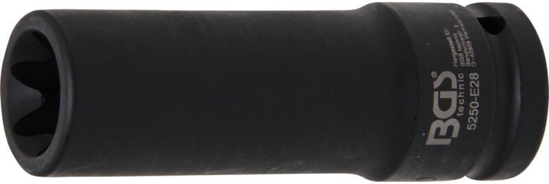 Kraft-Steckschlüssel-Einsatz E-Profil, tief Antrieb Innenvierkant 20 mm (3/4") SW E28