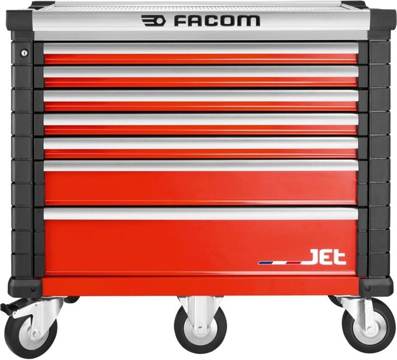 Thumbnail - FACOM Werkstattwagen JET, 7 Schubfächer 5 Module, rot