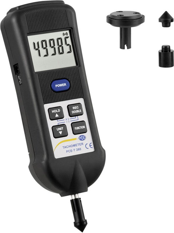 Pce Instruments - pce-t 260 Drehzahlmesser optisch, mechanisch 0.5 - 19999 U/min 5 - 99999 U/min