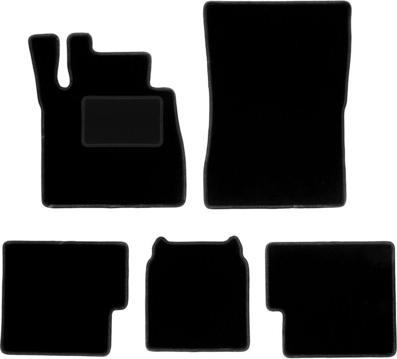 Schwarze Veloursmatten für: Mercedes G W463 Lang Geländewagen (2008-2018)