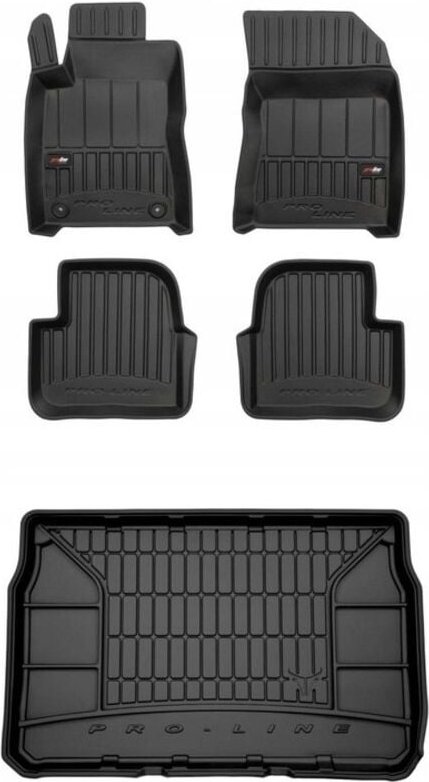 3D SET Fußmatten und Kofferraummatte Citroen C3 III Fließheck 2016-2024