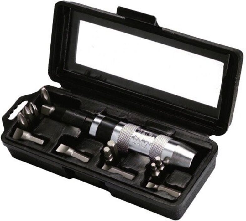 Schlagschrauber (Box mit 12 Bits und Adapter)