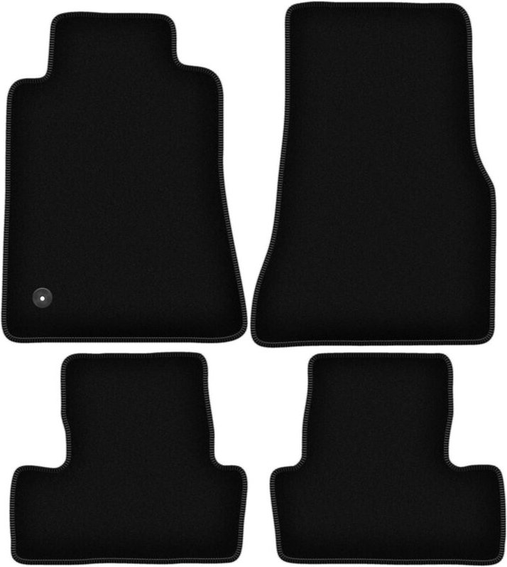 BASIC schwarze Veloursmatten für: Ford Mustang MK5 Coupé (2004-2014)