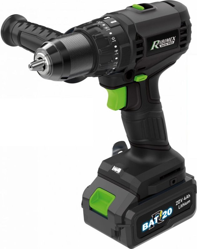 Ribimex - 20v akku-bohrschrauber + akku prbat20/pro4