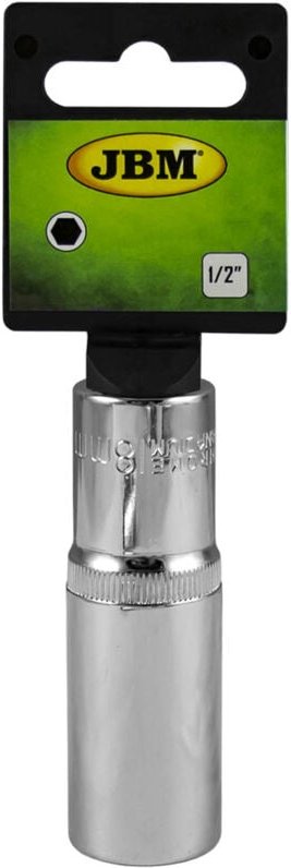 JBM - 75 mm lange 17-mm-Buchse. Sechskant 1/2' verchromt 13255