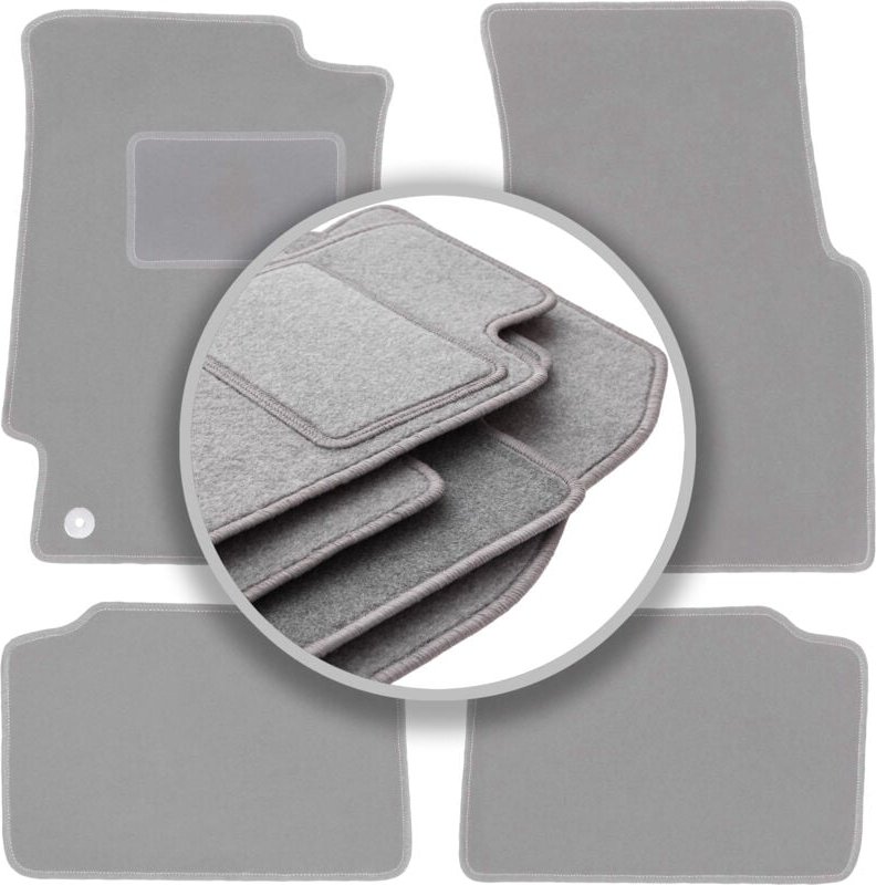 Graue Autofußmatten für: Honda Civic V Fließheck (1991-1996)