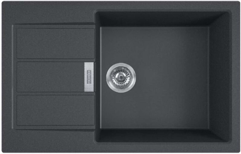 Sirius - 2.0 S2D 611-78 Tectonite® Einbauspüle mit XL-Becken Schwarz - Franke