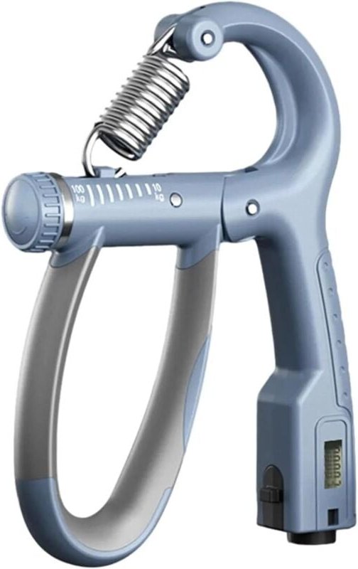 Handgriff, verstellbar, 100 kg Griff für Fitnessübungen, Handgelenktraining zur Steigerung der Kraft, Feder-Expander-Gri...