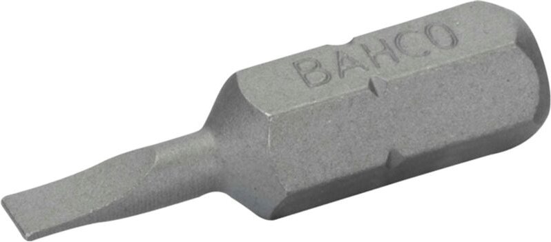Thumbnail - Bahco 1/4 Standard Schraubendreher Bits für Schlitzschrauben 0,5 mm x 4 mm x 25 mm - 5 Stk./Kunststoffbox