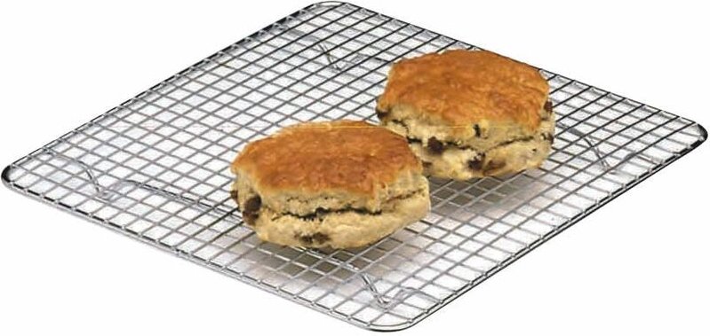 KitchenCraft Metall-Kühlregal / Untersetzer mit Chromoberfläche, 25,5 x 25,5 cm