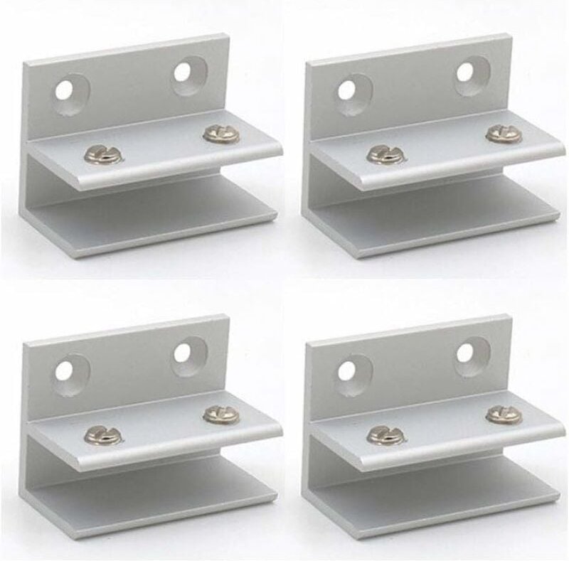 Thumbnail - Stück F-förmige Glasklemmen, Wandhalterung, Duschclips, Regalplattenklemmen, 10–12 mm