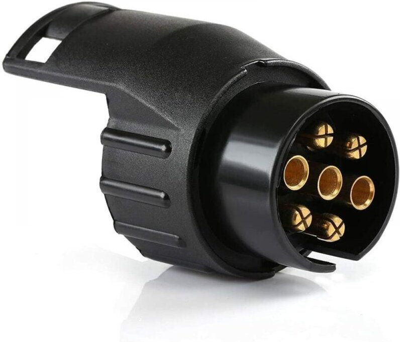 1-teiliger Anhängerstecker-Adapter, universelles Zubehör, wasserdichter 7-poliger auf 13-poliger Anhängerkupplungsadapte...